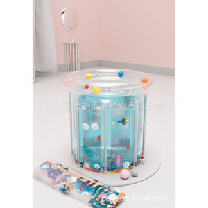 Inflatable Swimming Pool For Babies Round PVC Foldable Indoor Toddler Infant Use - Product Image 5