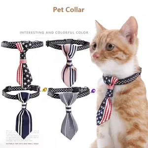 Venta al por mayor collar de gato de cinta-OEM-collares de nailon con bola pequeña para mascotas, cintas ajustables para gatos, collares de lujo personalizados para mascotas