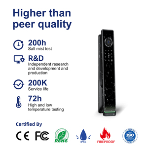 Liliwise Fully Automatic Electronic Black <b>Smart</b> Gate Lock Outdoor Tuya Ttlock <b>Camera</b> <b>Smart</b> Lock With Ble Fingerprint Waterproof - Product Image 5