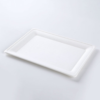 Assiettes en papier jetables biodégradables ODM à l'épreuve de l'huile, vaisselle, sucrerie naturelle, Bagasse, Sublimation, sauce, assiettes en papier