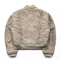 Nouveau design blouson d'aviateur court en nylon balistique zippé avec doublure en tartan style hip-hop imperméable et réversible