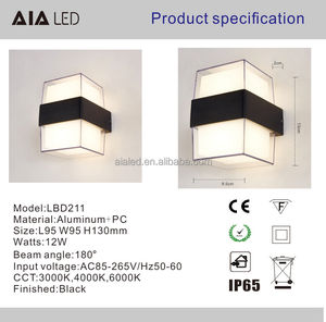 Manufacturer Circular Aluminum External <strong>Black</strong> Wall <strong>Light</strong> Fixture Exterior Wall Lighting <strong>Fitting</strong> Outside Led Wall Lamps for Hotel - Product Image 6