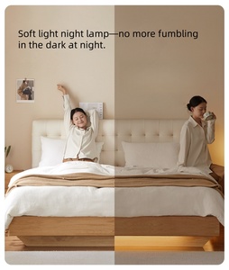 <span class=keywords><strong>Letto</strong></span> Moderno in <span class=keywords><strong>Legno</strong></span> di Quercia Massiccio con <span class=keywords><strong>Testiera</strong></span> Imbottita, Striscia LED e Illuminazione, Durevole e Confortevole, per Camera da <span class=keywords><strong>Letto</strong></span> Matrimoniale e Queen Size - Product Image 5