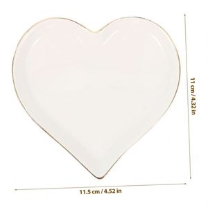 Heart Jewelry Tray, Engagement Wedding Ring Dish Earring Holder Newlyweds, Sweet <b>Gift</b> for Mother Girls Women - Product Image 2