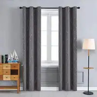 JL - Blackout Foil Print Curtains for Bedroom