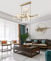 Moderne lumière luxe style chinois branche ventilateur lustre salon bureau chambre restaurant bar salon de thé café décor lampe LED