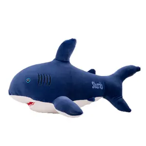 CE/ASTM 2024 Hot Selling Plush Toy Shark Pillow For Children Customized Stuffed Animals Toys Plushie Bedroom Decoration