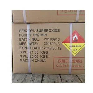 Çin başbakan kalite bpo dibenzoil peroksit hardener75W CAS NO. 94-36-0 BPO