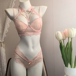 [Secret Thoughts] Sujetador sexy con cuello halter y lencería desmontable para chicas sensuales con copas completas y busto pequeño. - Product Image 1