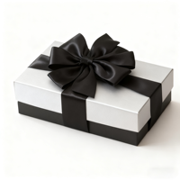 Séparation d'emballage décoratif en carton avec ruban, 10 pièces, boîte cadeau pour chocolat de noël