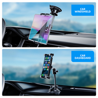 Supports de tablette de bureau 360 Rotation Heavy Duty Forte Ventouse Supports de téléphone portable Support universel de téléphone portable pour tableau de bord de voiture