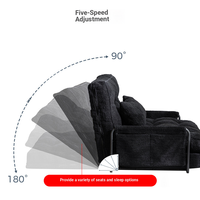 Canapé chaise longue en tissu moderne et simple, design pliable compressible sous vide, meubles de maison pour chambre à coucher, hôtel, salon, détente