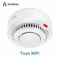 Aurelysse Détecteur de fumée intelligent WiFi Tuya avec alerte sonore via application, alarme incendie, détection 10-20m pour maison et hôtel