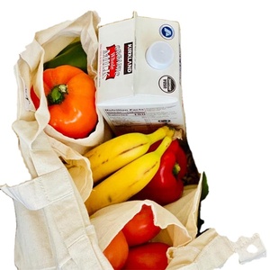 Large Capacity Reusable <b>Canvas</b> Grocery Tote Bag Heavy Duty Cotton Shopping <b>Handbag</b> for Farmers Market Grocery Shopping Daily Use - Product Image 5