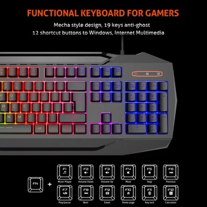 MEETION MT-C490 kit ergonomico rgb tastiera e mouse gaming mouse pad <span class=keywords><strong>set</strong></span> <span class=keywords><strong>combo</strong></span> mouse tastiera - Product Image 2