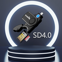 Lector de Tarjetas de Memoria SD/TF Rocketek USB 3.0 de Alta Velocidad para Transferir Imágenes y Vídeos al Teléfono