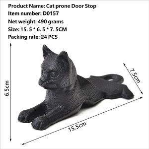 Butée de porte personnalisée en fonte, motif chat mignon, antidérapante, pour animaux de compagnie, ou en forme de <span class=keywords><strong>souris</strong></span>, décorative - Product Image 3