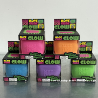 Cube souple et moelleux qui brille dans le noir, jouet à presser en maltose, logo personnalisé, jouet anti-stress pour soulager l'anxiété, mini-jouet pour enfants, cadeau