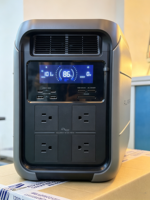 Générateur portable R1800 1800W 1024Wh à onde sinusoïdale pure, compatible panneau solaire et voiture, batterie LiFePO4, fonction UPS similaire