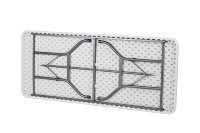Vente chaude Blanc Épaisseur 3.5cm Table à chevalets en plastique 6ft Stockage