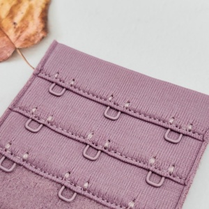 Cinta de gancho y ojal de fibra cómoda para sujetadores, accesorio de lencería de lujo, gancho recubierto de nailon, material para cinta de sujetador - Product Image 2