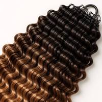 Extensions de cheveux en plumes longues de 16 à 30 pouces, brun blond ombré 4/27, qualité professionnelle de salon, résistantes à la chaleur, fournisseur