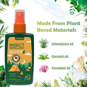 Spray anti-moustiques naturel en plastique portable pour l'extérieur, huiles essentielles de plantes naturelles, 100 ml, sans DEET - Product Image 2