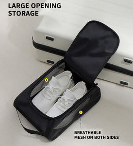 Sac à chaussures avec poignées renforcées pour le transport de chaussures de sport, équipement de voyage, rangement gain de place, sac de rangement élégant pour chaussures - Product Image 4