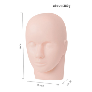 Silicone PMU <b>Training</b> Mannequin <b>Head</b> Permanent Makeup Tattoo Practice <b>Head</b> Mold for Microblading - Product Image 1
