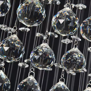 <strong>Vintage</strong> Staircase Big <strong>Ceiling</strong> Large Modern Hotel Luxury K9 Crystal Led Chain Long Spiral Pendant <strong>Light</strong> - Product Image 6