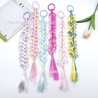 Tresses pour enfants à usage international, tresses bulles sept couleurs, queue de cheval en fil haute température très élastique, accessoire capillaire