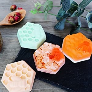 Factory Hot Quality Custom 3d Bee Honeycomb square Rectangular Cake <b>Soap</b> <b>Moulds</b> Handmade Silicone <b>Soap</b> Mold with logo - Product Image 5
