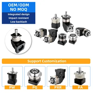 Helical Gear Standard PX42 PX60 PX90 PX120 roda gigi transmisi planet kebisingan rendah peredam kecepatan bulu mata untuk Motor Servo