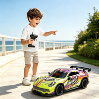 WGNRC DH666-83E Coche RC de Derrape a Escala 1/16, Juguetes de Coche de Carreras de Competición con Radiocontrol de 2.4Ghz, Juguetes de Coche RC con Neumáticos de Derrape 4WD