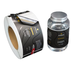 Fabrication d'autocollants adhésifs transparents imprimables, imperméables, personnalisés avec logo, en PVC/PET, pour emballages de bouteilles, de haute qualité - Product Image 2