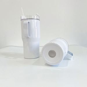Gobelet isotherme en métal de 20 oz, tasse de voyage pour café, isolé sous vide avec poignée métallique pour impression par transfert thermique, double paroi - Product Image 5