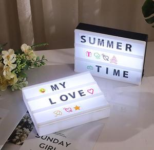 Tùy chỉnh A4 A5 marquee LED hộp đèn trẻ em 'diy Cinema dấu hiệu cho Giáng sinh kỳ nghỉ mini LED lightbox - Product Image 3