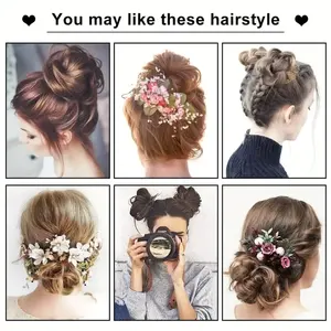 Wholesale Hair Bun Maker Synthetic Messy Hair Elegant Messy Donut Buns Chignon With Elastic Hair Rope For Daily Use