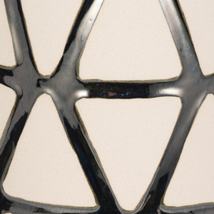 Vaso Geometrico Alto in Ceramica Moderna per Decorazione di Soggiorno, Camera da Letto, Ufficio e Tavolo - Product Image 4