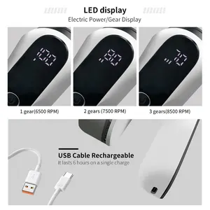 LED Display Portable USB Rechargeable Electric Fabric Shaver And Lint Remover For Clothing