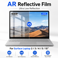 Protection d'écran OEM personnalisée avec revêtement AR pour Microsoft Surface Laptop 13,5/15 pouces, film PET anti-reflet à haute transparence 96%