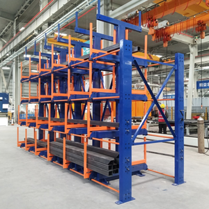 Heavy Duty Steel Cantilever <strong>Rack</strong> with Electric Motorized Telescopic Arms Adjustable <strong>Pipe</strong> Tube Storage <strong>System</strong> - Product Image 1