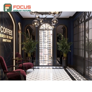 Mostrador de Servicio Contemporáneo para Cafetería, Panel de Vidrio Templado, Mostrador Frontal para Tienda - Product Image 4