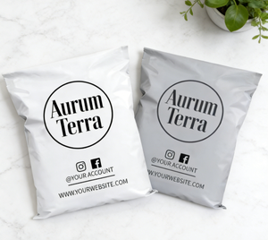 Enveloppes d'expédition personnalisées en plastique LDPE recyclé blanc pour vêtements, design privé - Product Image 2