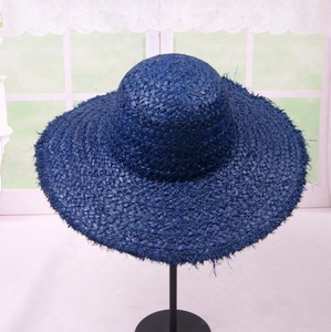 Hot Bán Mùa Hè 9 Colour Trống Raffia Rơm Thô Brim Mềm <span class=keywords><strong>Hat</strong></span> Bãi Biển Cho Phụ Nữ Mặt Trời Bằng Chứng - Product Image 3