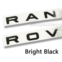 Lot de 10 autocollants emblèmes pour capot avant et hayon arrière de voiture, lettres de logo pour Range Rover