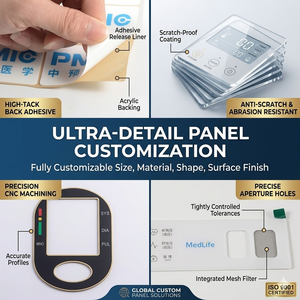Panel de Control Acrílico Personalizado para PC, Recubrimiento de Lente, Corte CNC para Dispositivos Electrónicos - Product Image 2