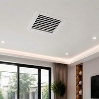 Grille de filtre de retour de plafond moderne en alliage d'aluminium Couvercle de diffuseur de climatisation centrale intégrée