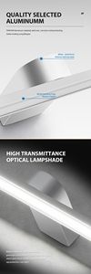 Modern LED <b>Bathroom</b> <b>Mirror</b> Wall Lamp Waterproof IP44 Rated 6W/12W/18W AC85-265V Warm White <b>Light</b> Aluminum Iron Construction - Product Image 4