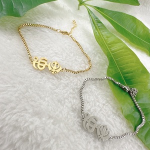 Inspire Jewelry 2024, Nueva Llegada de Joyería de Moda, Brazalete Ek Onkar y Khanda con Cadena de Caja, Joyería Impermeable, Regalo - Product Image 2